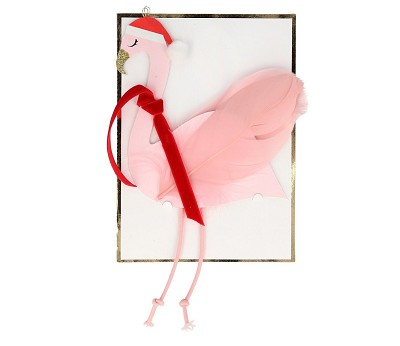 Jolly Flamingo Decoration Card AW23