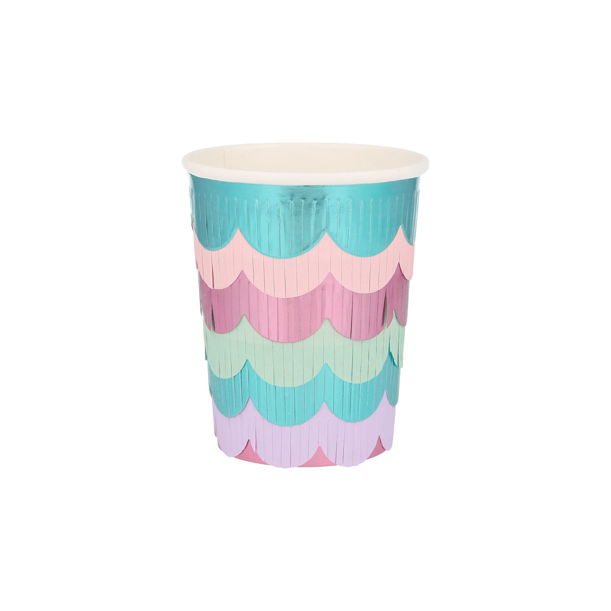 Mermaid Scalloped Fringe Cups - ED26