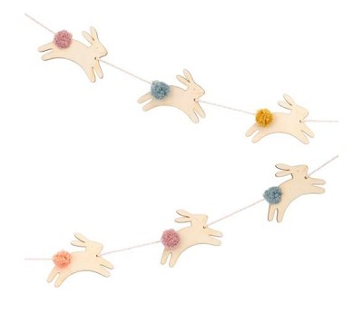 Wooden Bunny Mini Garland SS23