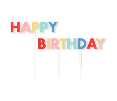 Happy Birthday Acrylic Cake Toppers - ED25