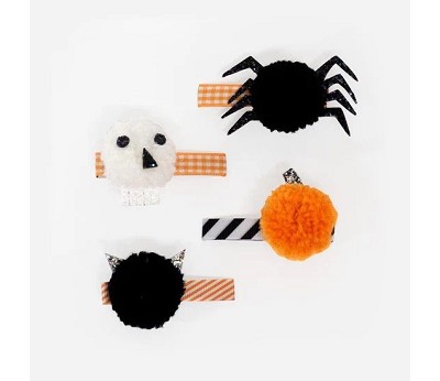 Halloween Pompom Hair Clips AW22