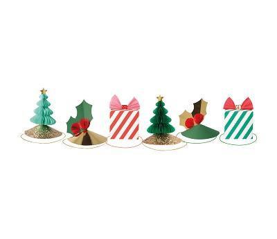 Mixed Christmas Party Hats (x 6) AW26