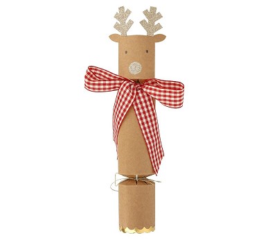 Reindeer Crackers With Gingham Bows AW22