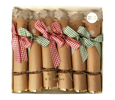 Reindeer Crackers With Gingham Bows AW22