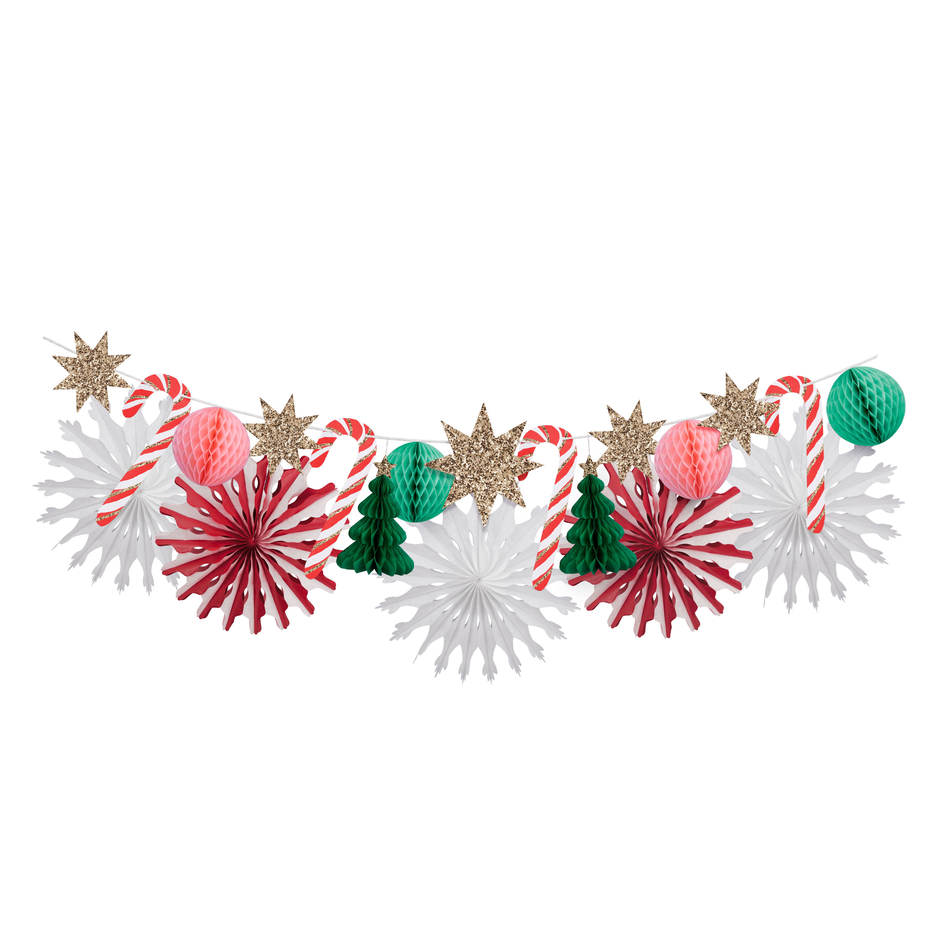 Xmas Honeycomb Garland AW24