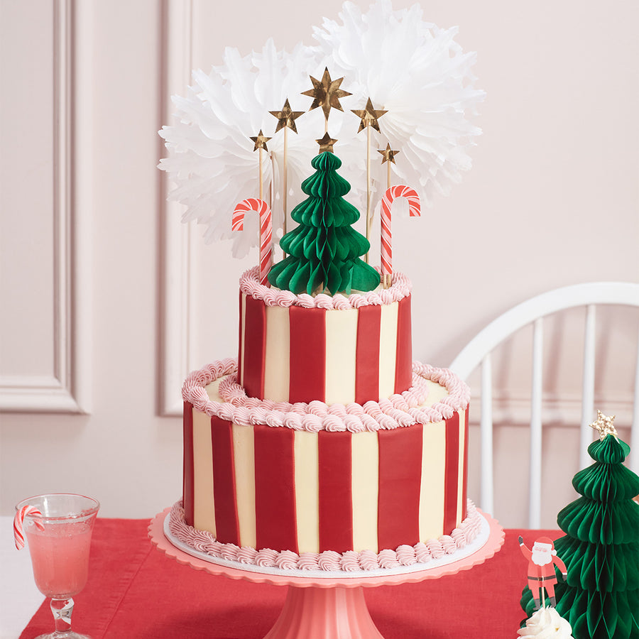 Christmas Honeycomb Cake Topper Set AW24