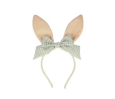 Velvet Pom Pom Bunny Ears - SS23