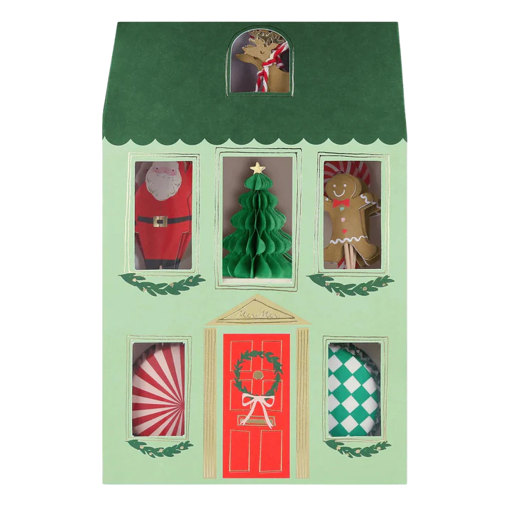 Festive House Cupcake Kit (x 24 toppers) AW26