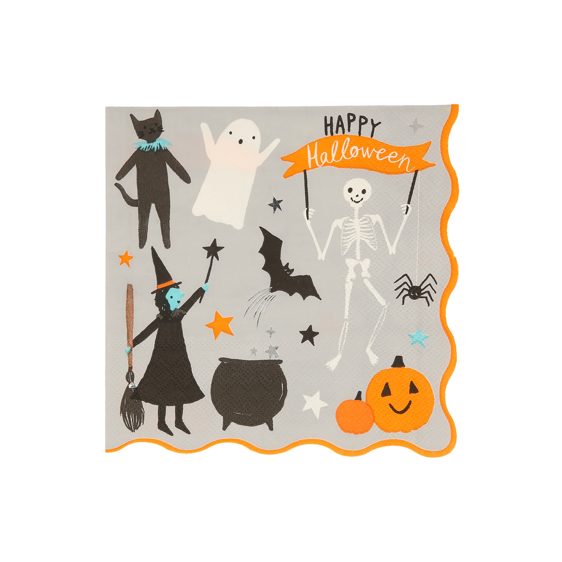 Happy Halloween Large Napkins - AW23