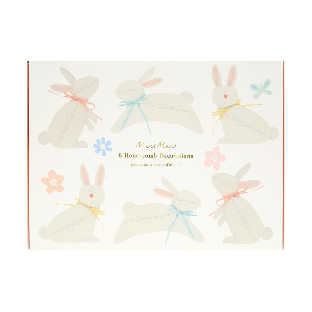 Bunny Honeycomb Decorations - SS26