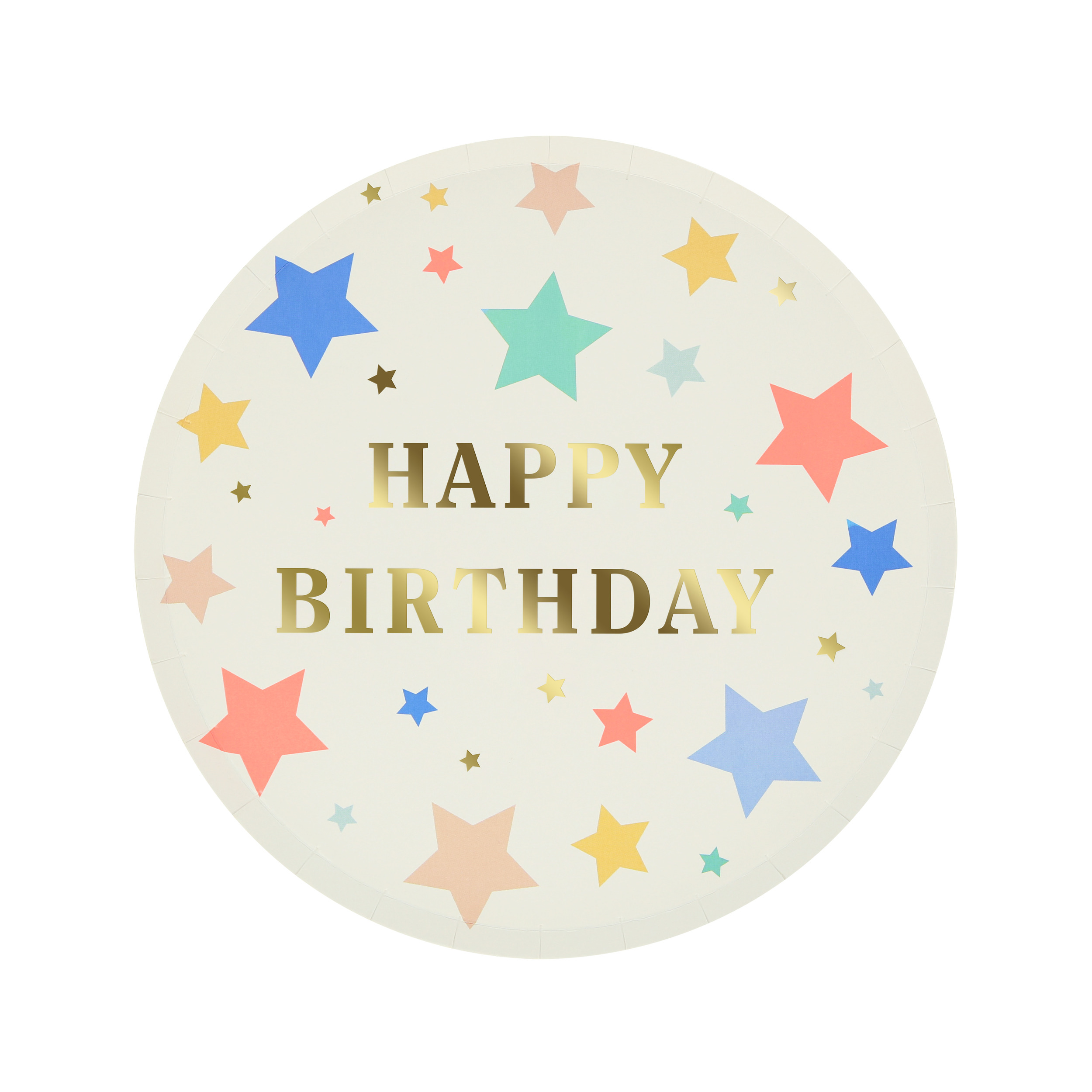Happy Birthday Stars Side Plates - ED26