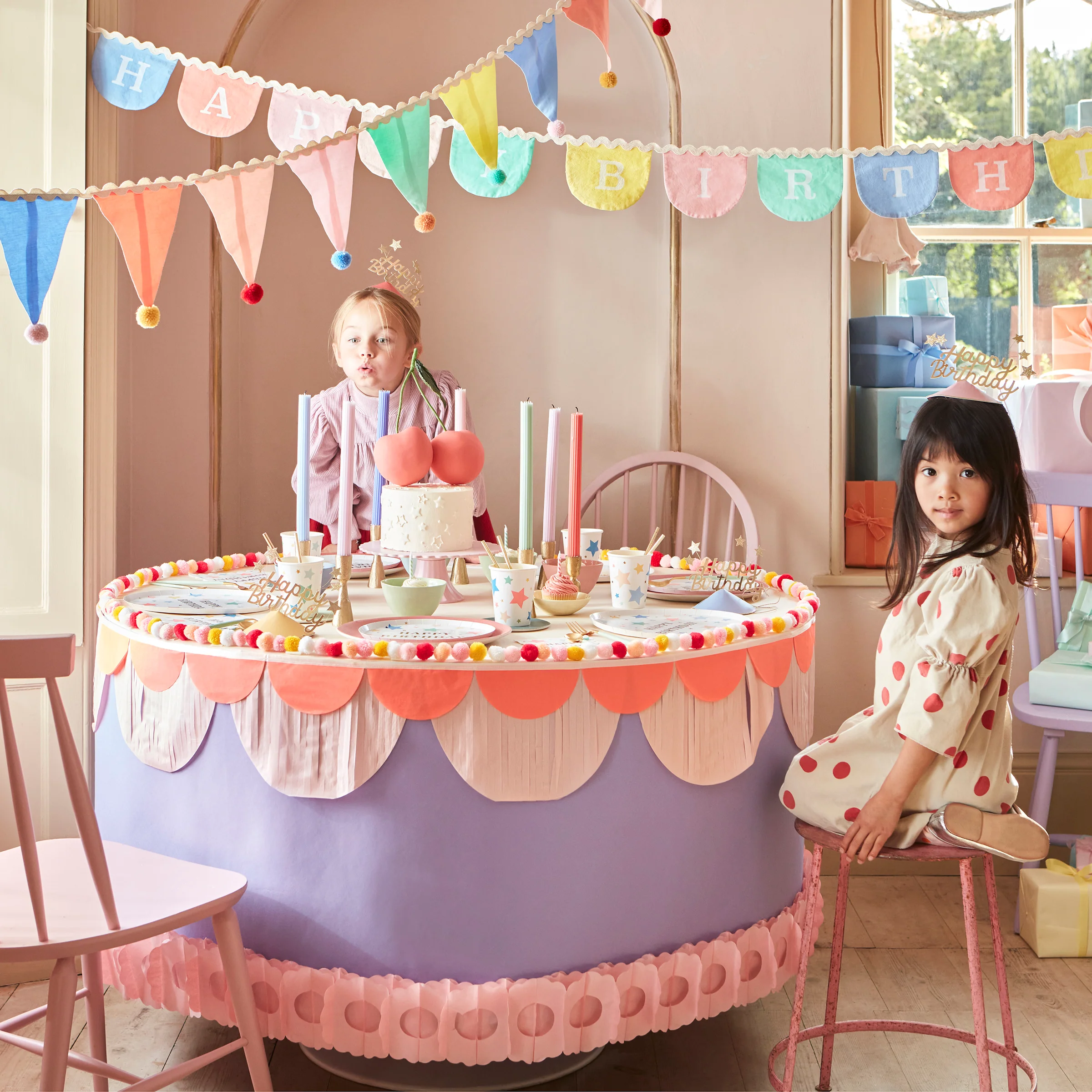 Happy Birthday Fabric Garland - ED26