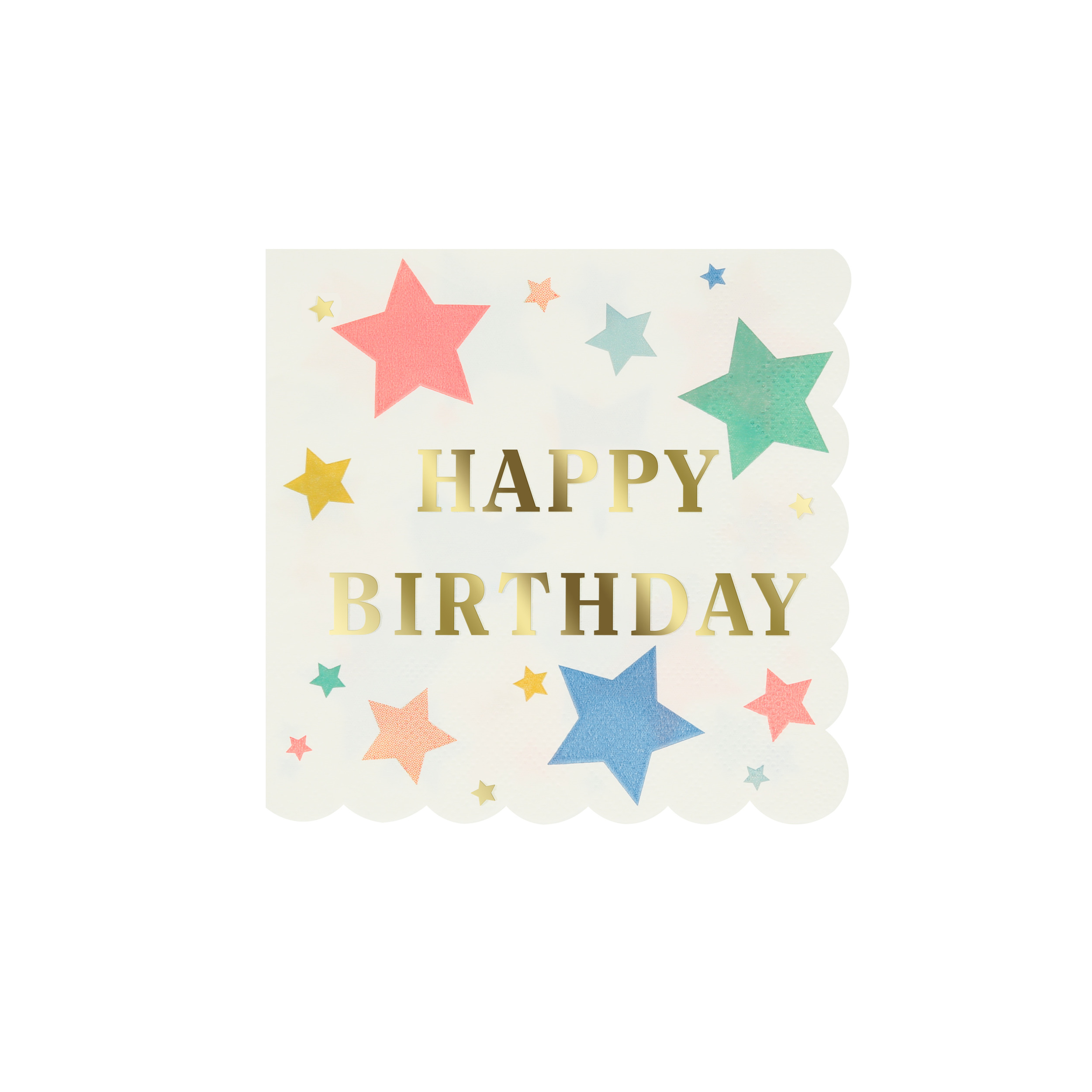 Happy Birthday Stars Small Napkins - ED26