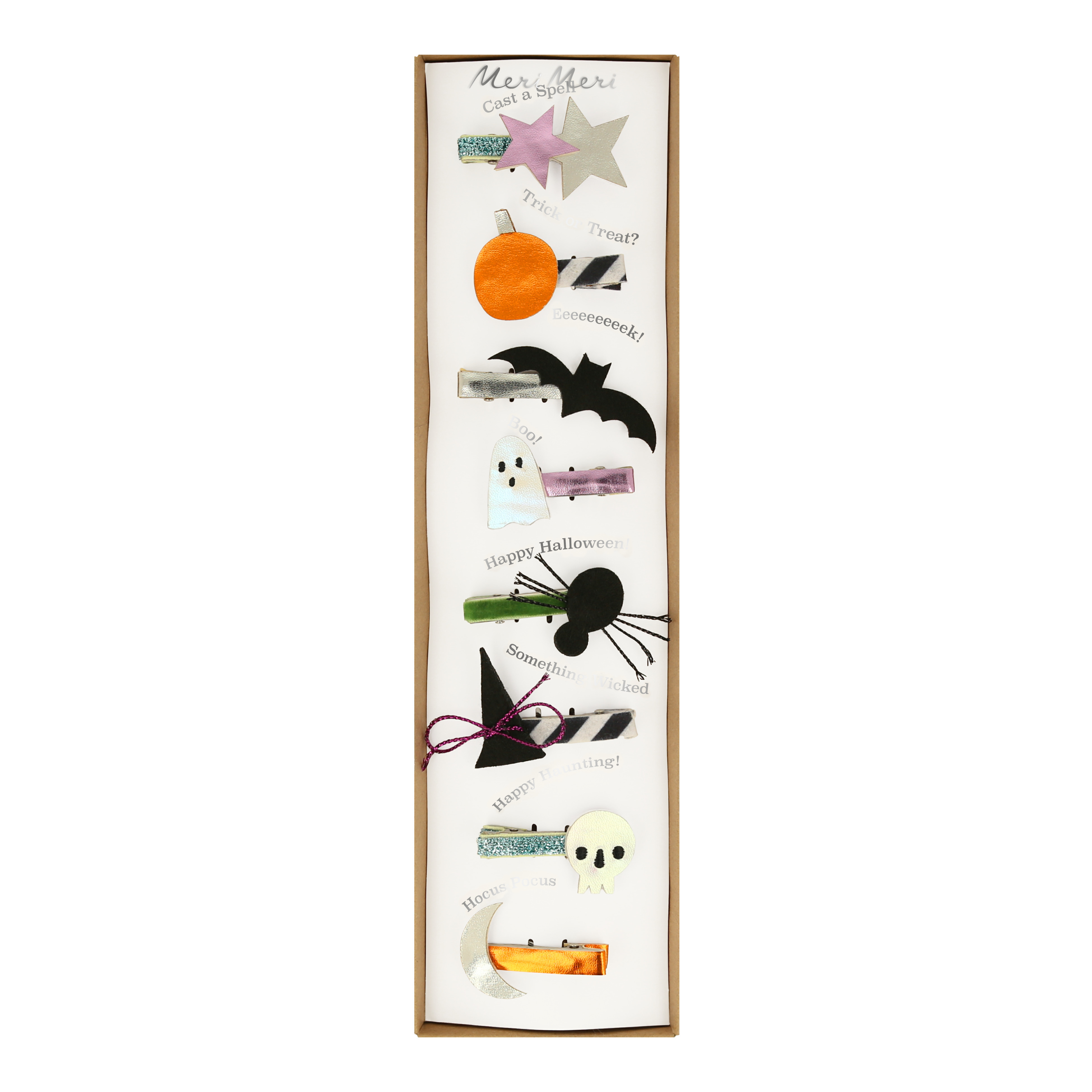 Halloween Icons Hair Clips (x 8) AW26
