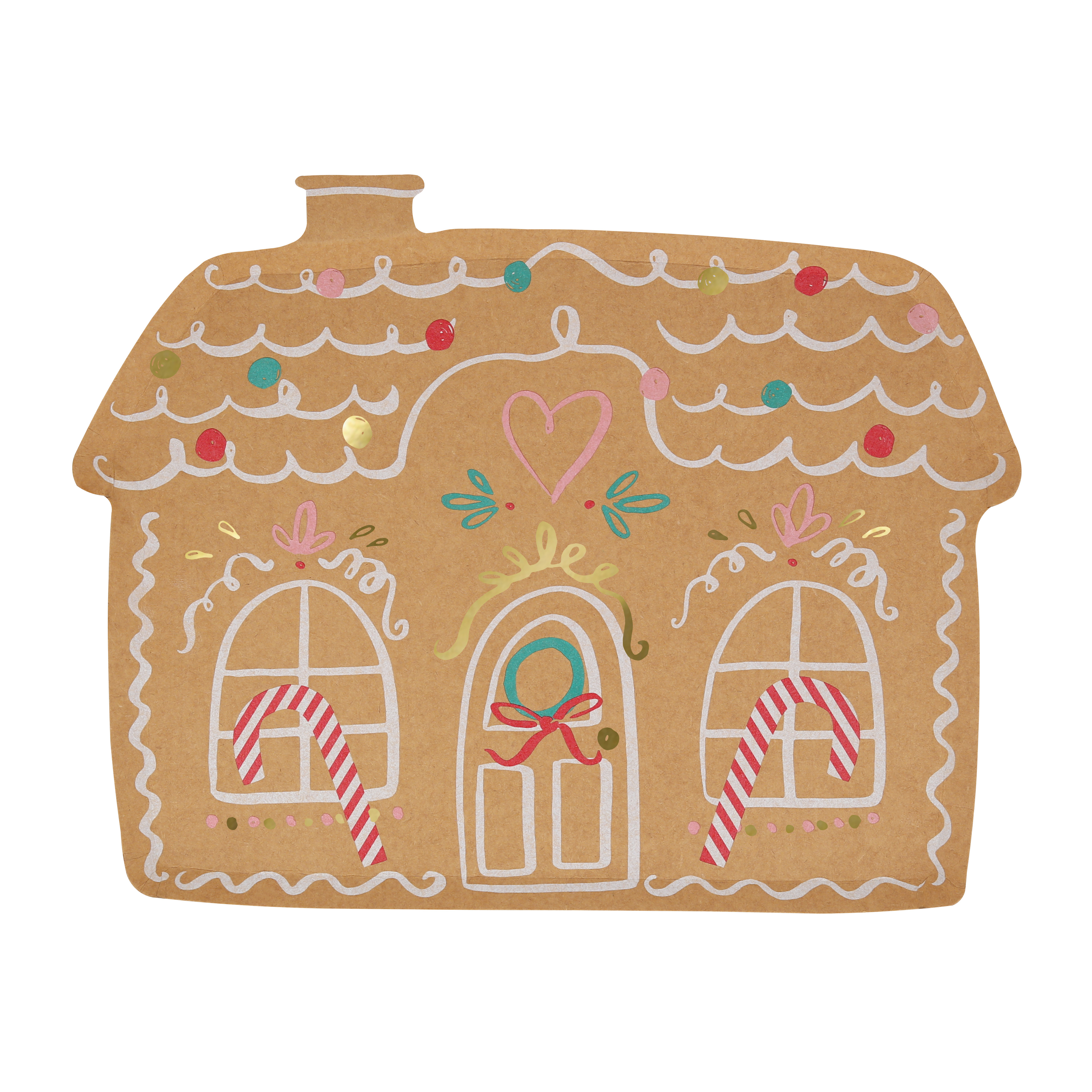 Gingerbread House Plates (x 8) AW26