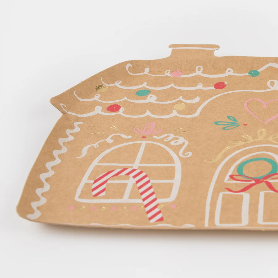 Gingerbread House Plates (x 8) AW26