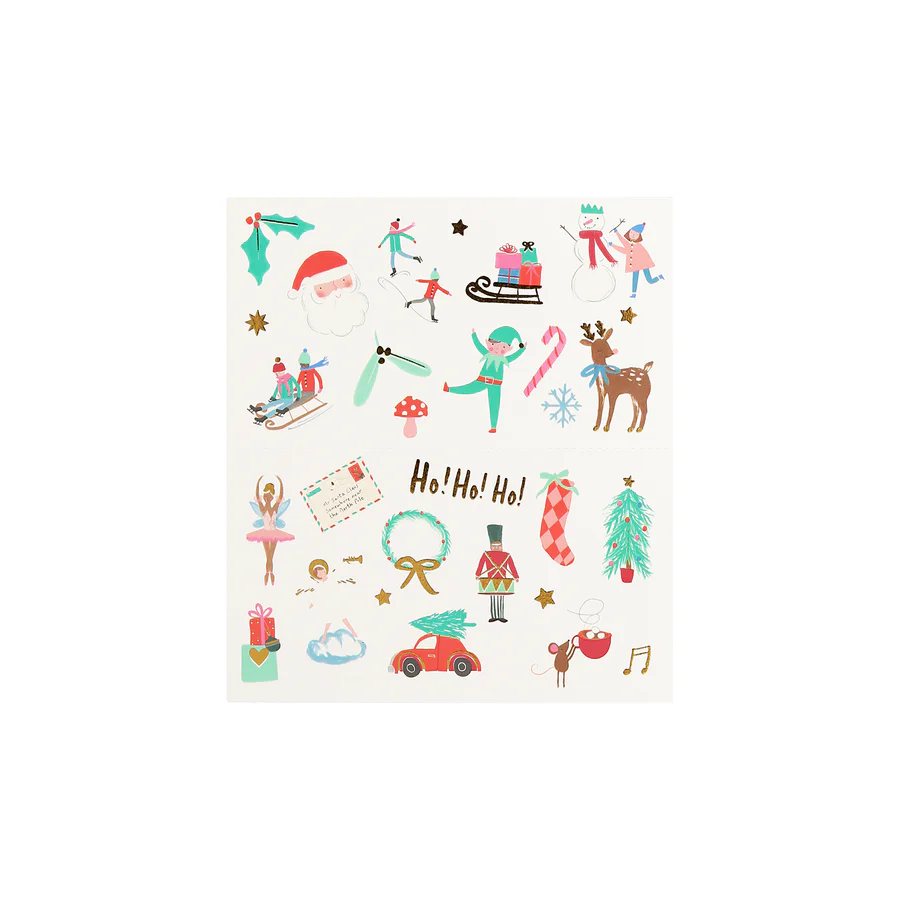 Mixed Icon Christmas Temporary Tattoos - AW25