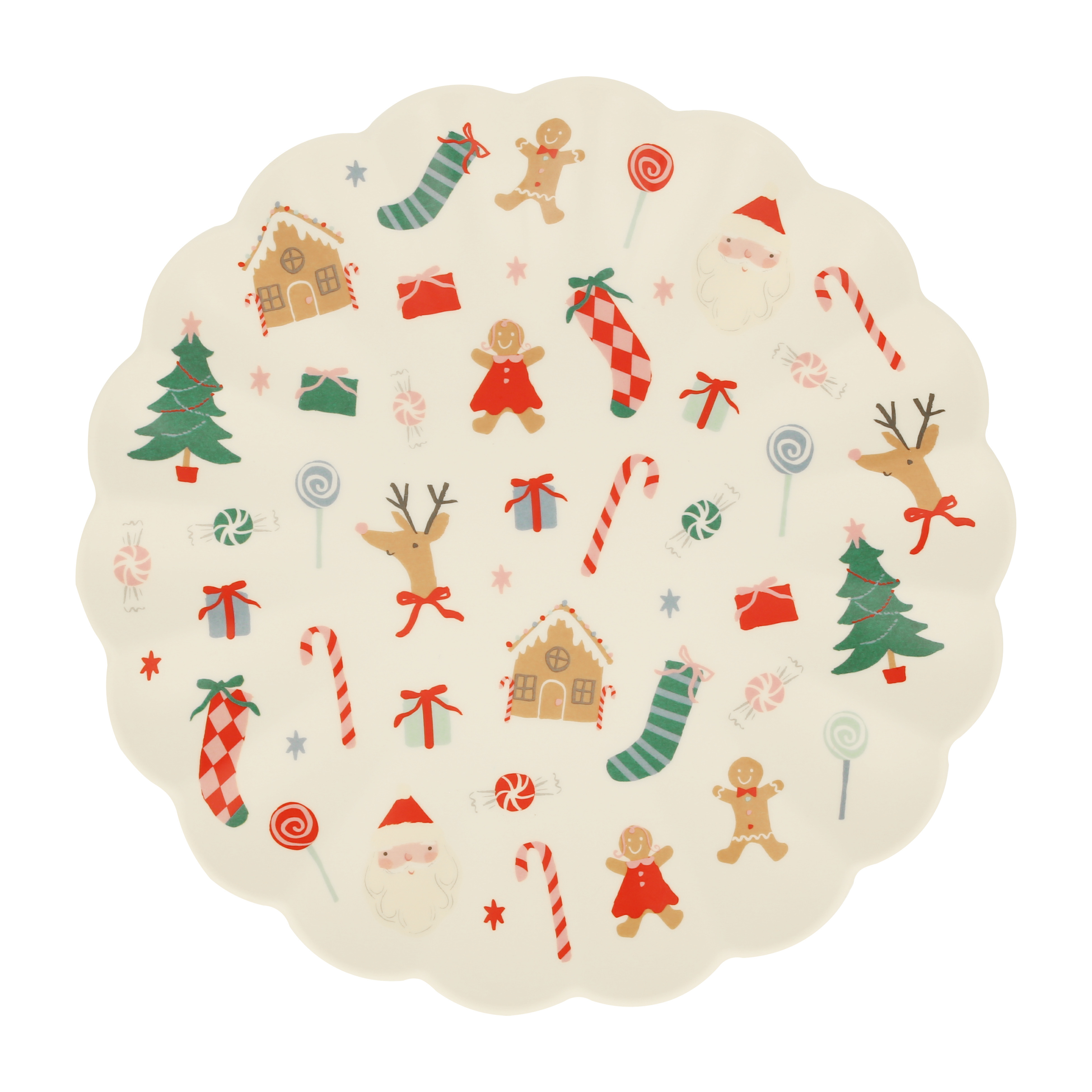 Jolly Christmas Reusable Large Plate AW26