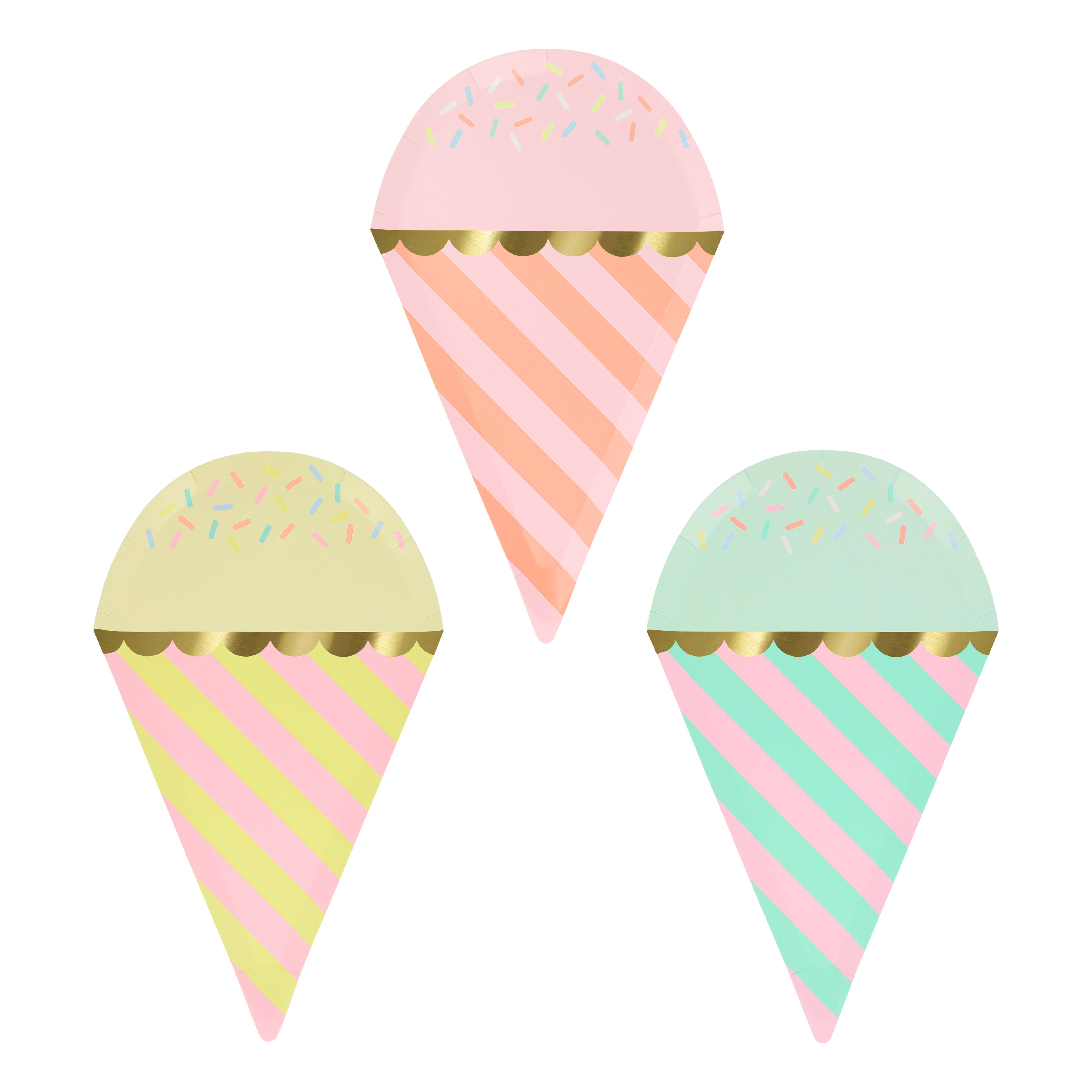 Ice Cream With Sprinkles Plates - ED26