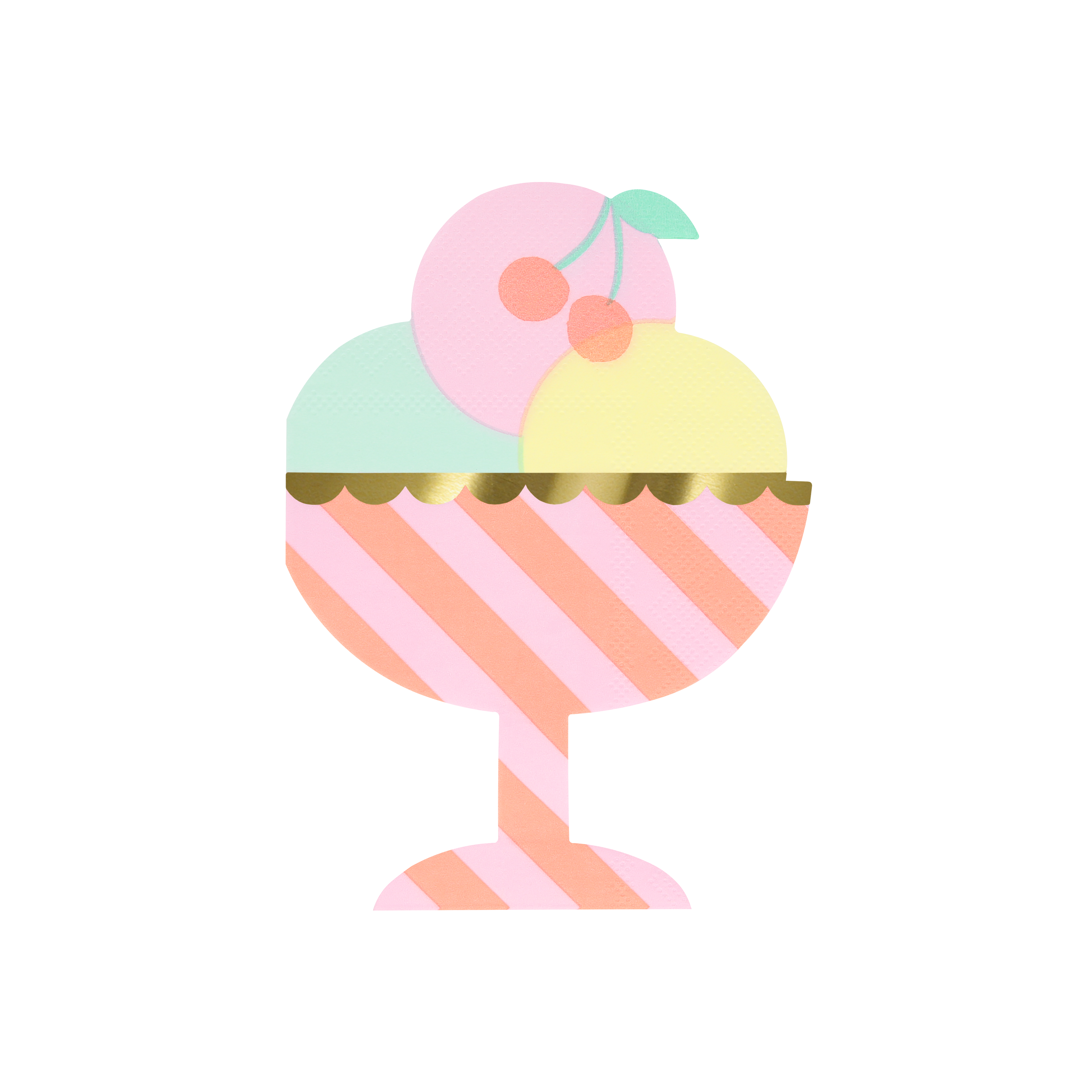 Ice Cream Sundae Napkins - ED26