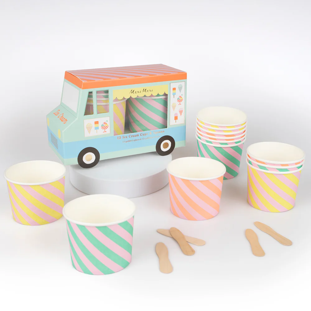 Ice Cream Cups & Spoons - ED26