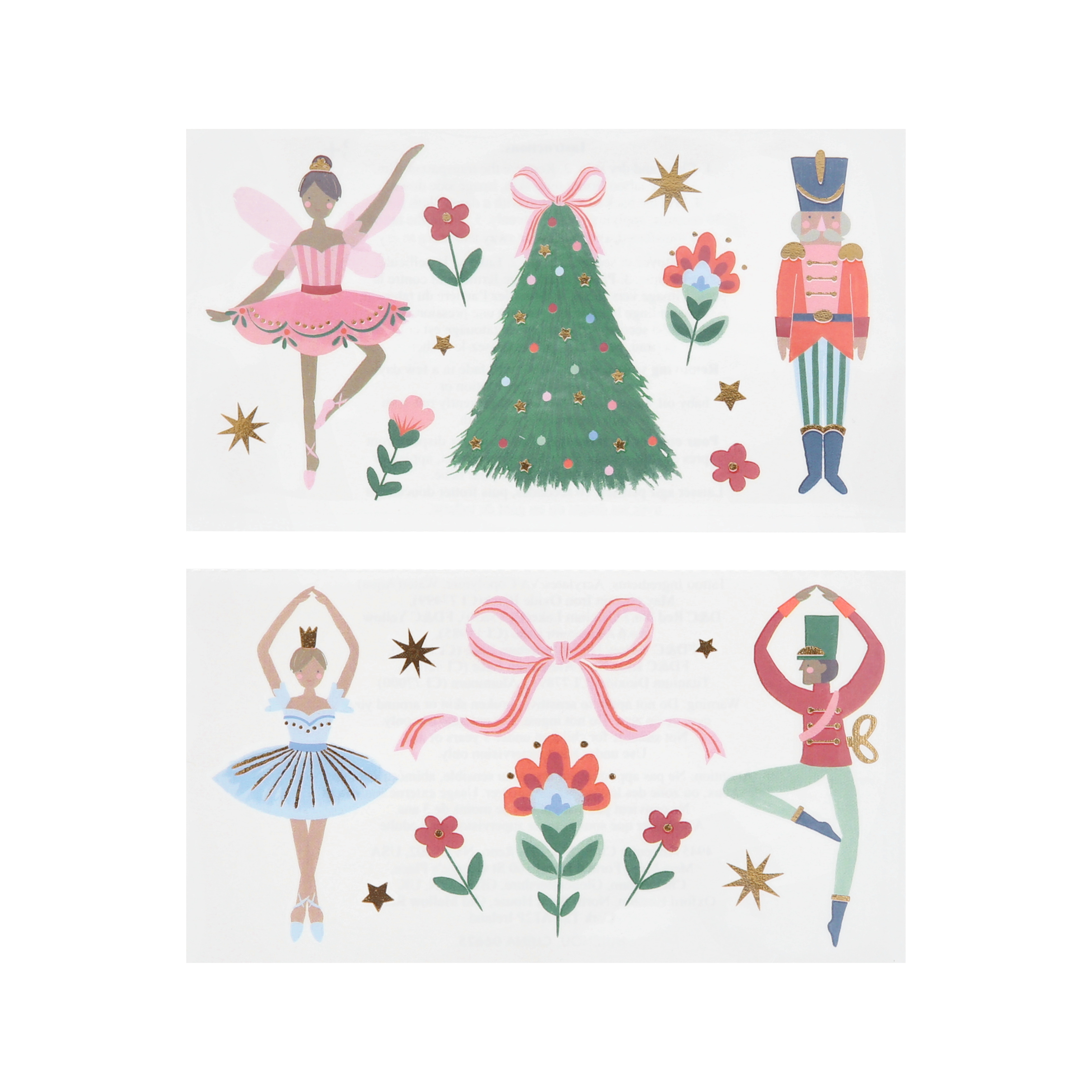 Nutcracker Ballet Temporary Tattoos AW25