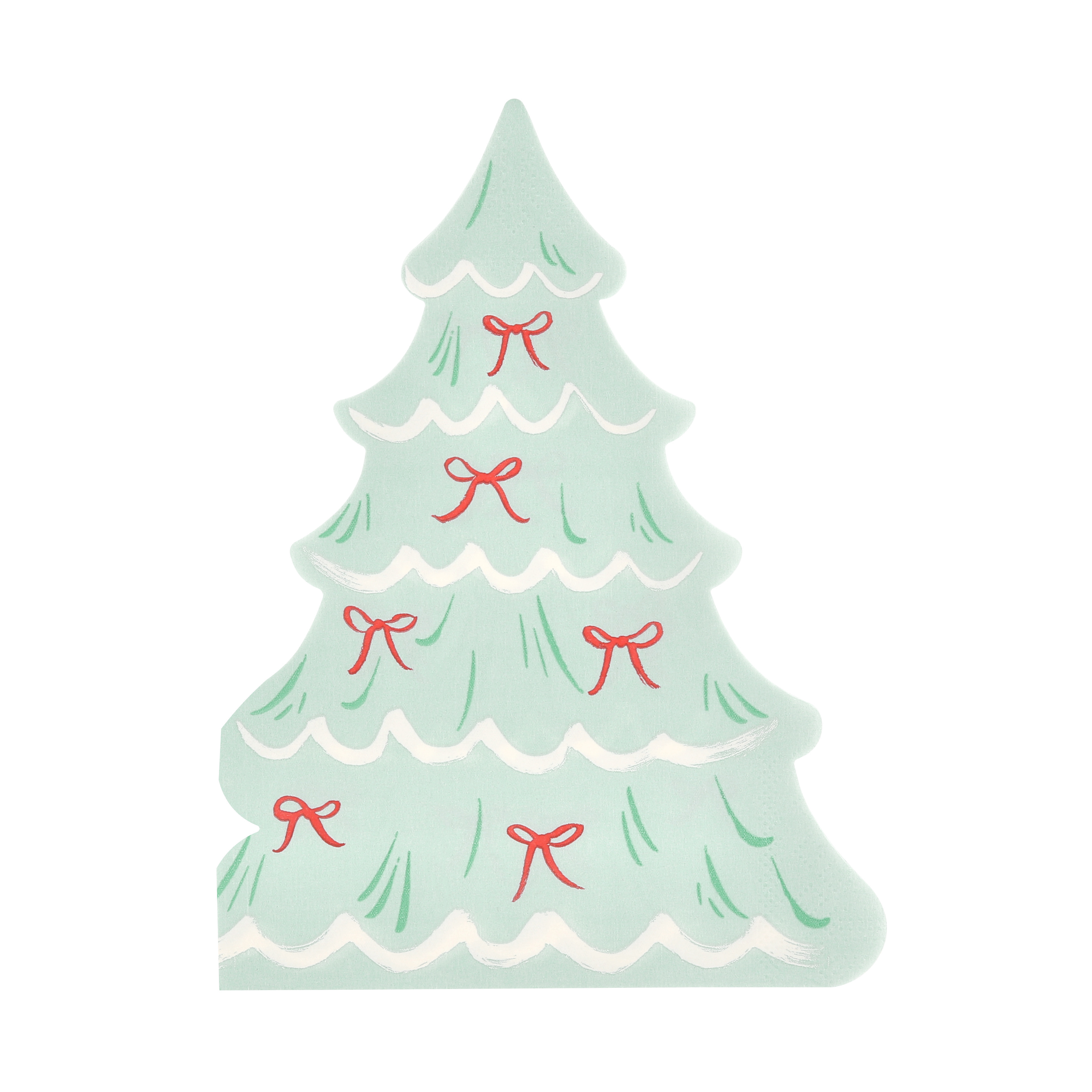 Christmas Tree With Bows Napkins (x 16) AW26