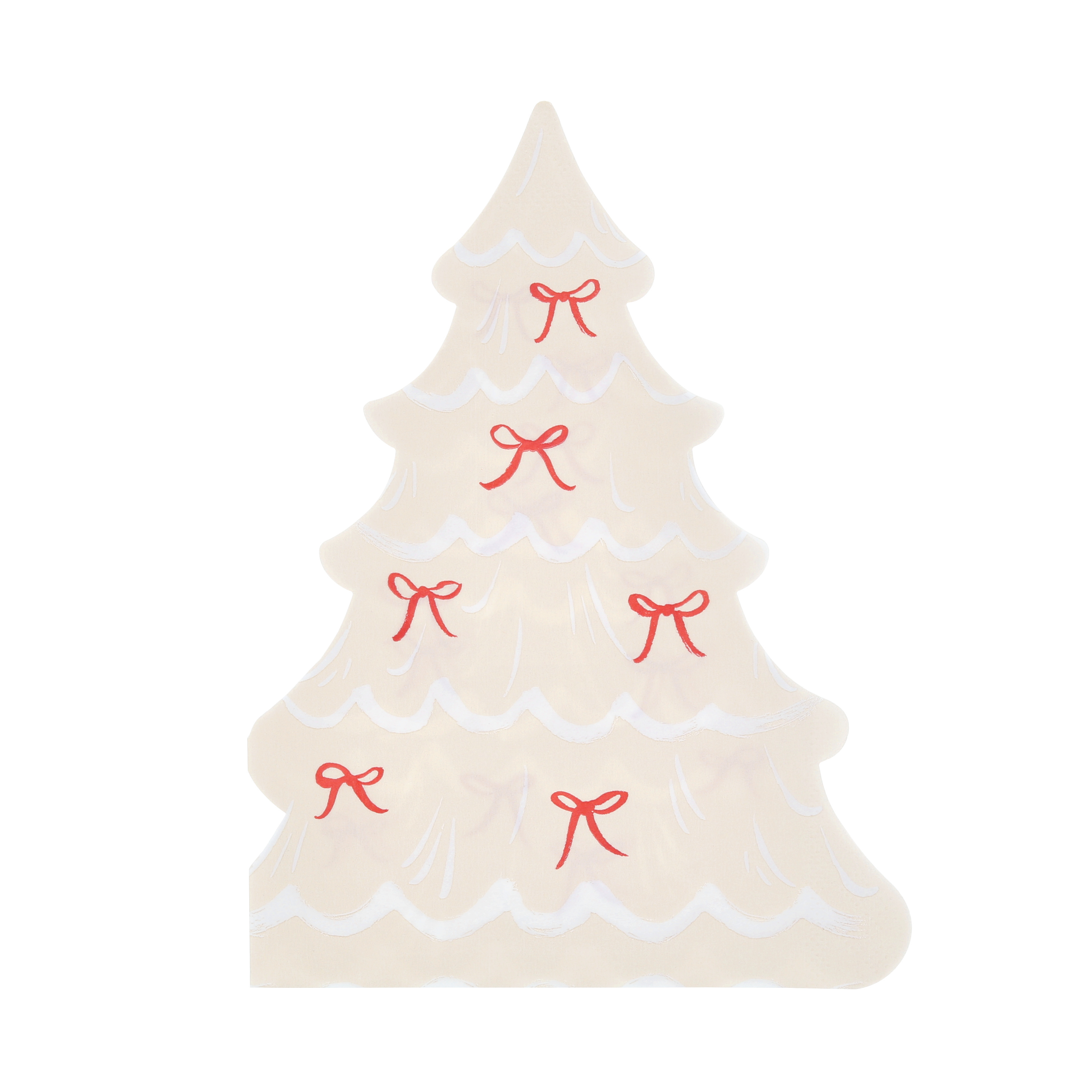 Christmas Tree With Bows Napkins (x 16) AW26