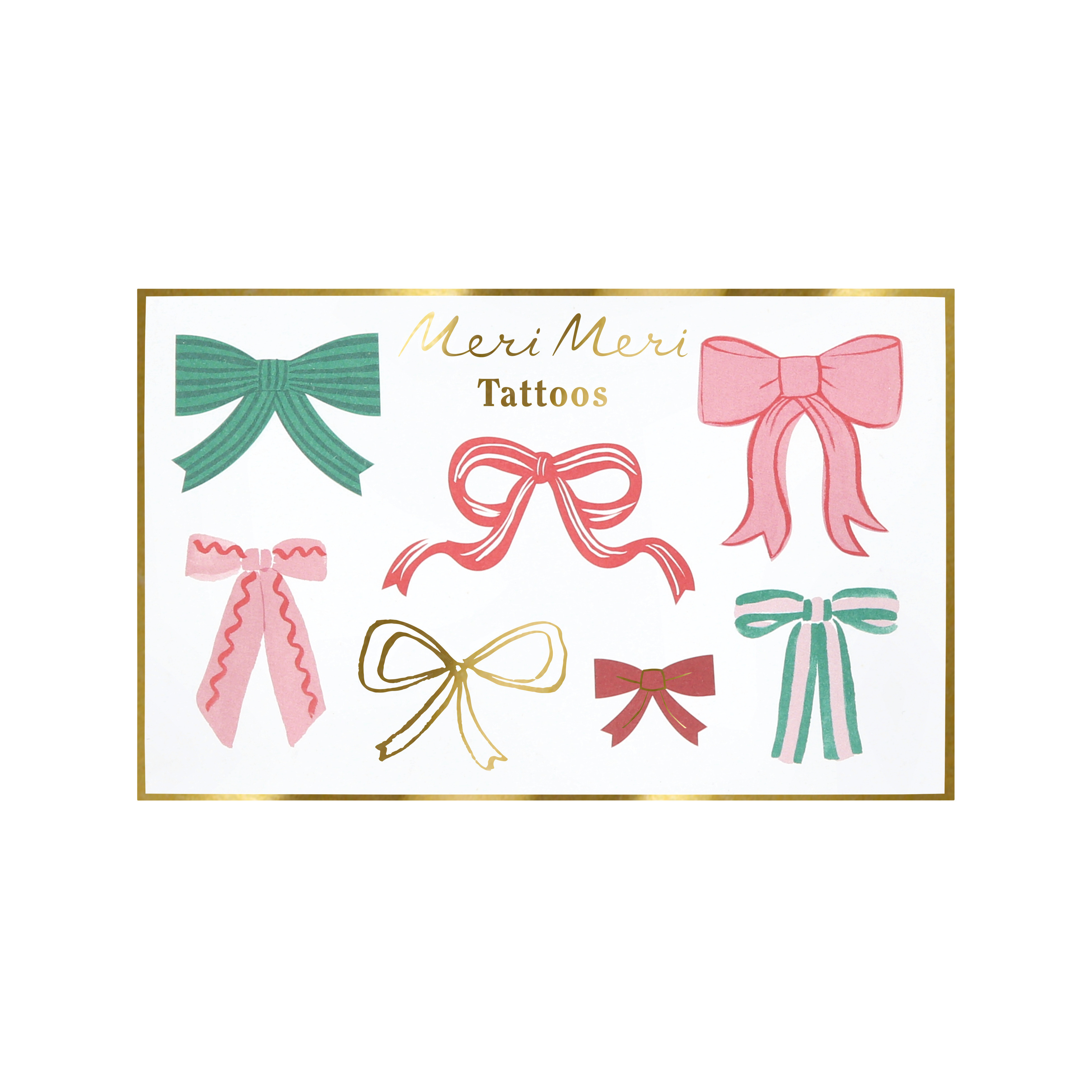 Festive Bows Temporary Tattoos AW26
