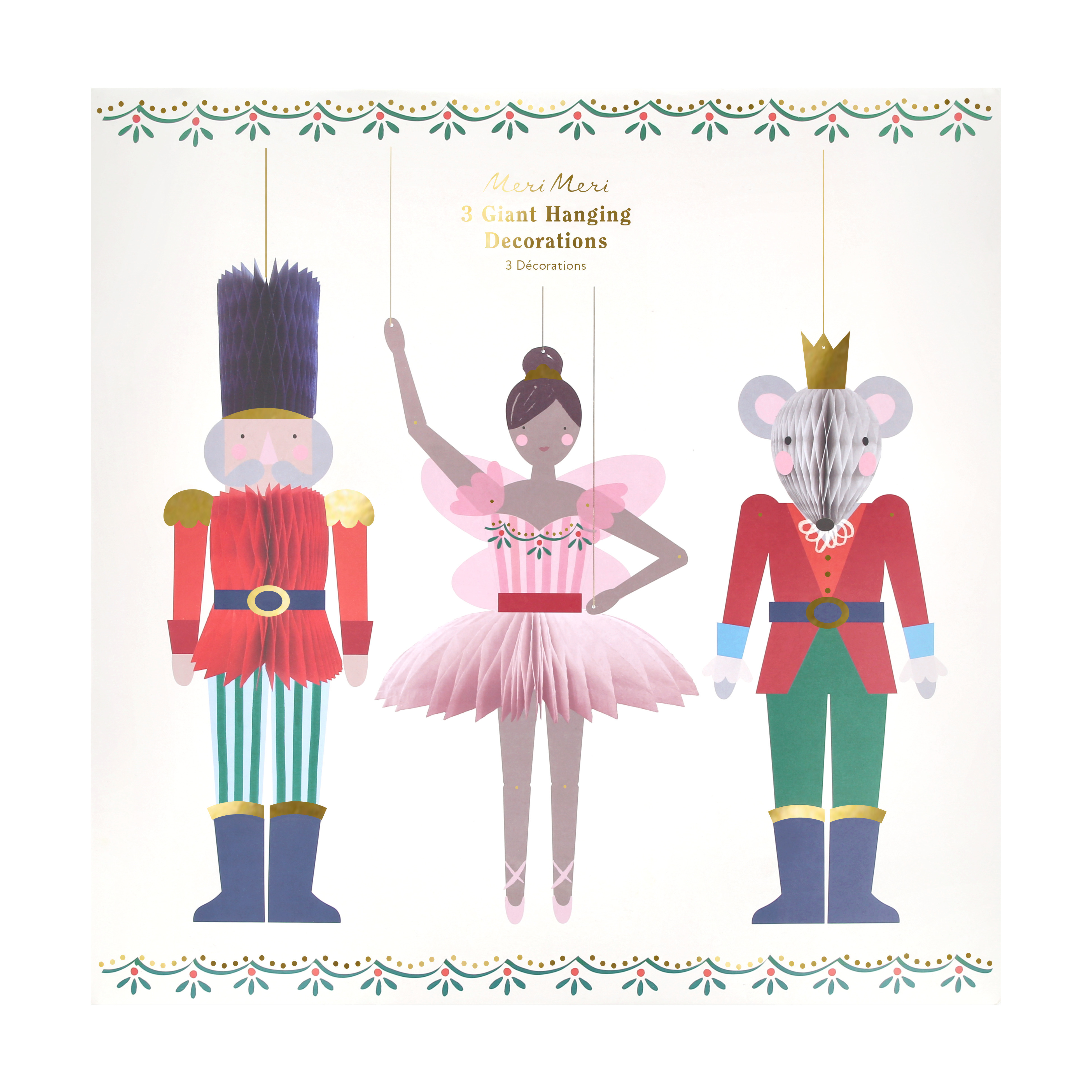 Nutcracker Ballet Giant Hanging Decorations AW25