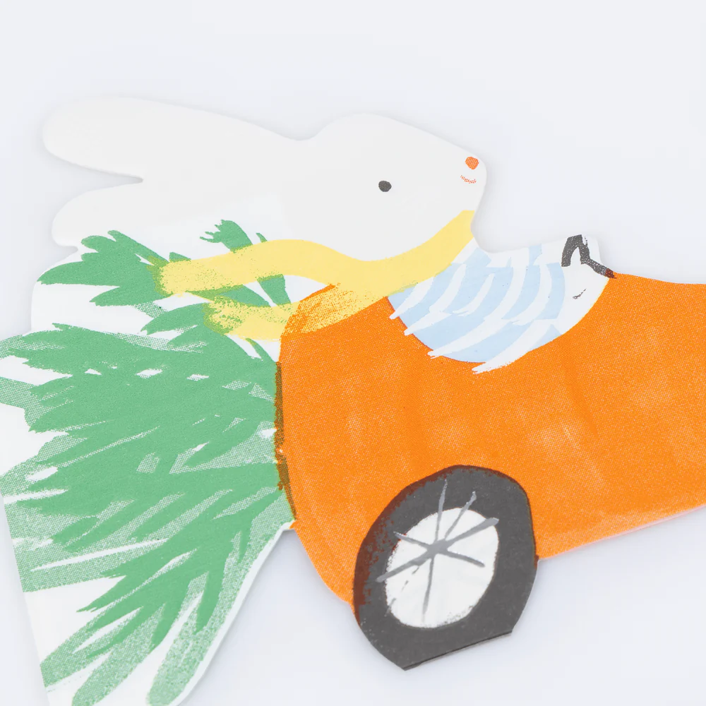Racing Car Bunny Napkins - SS26