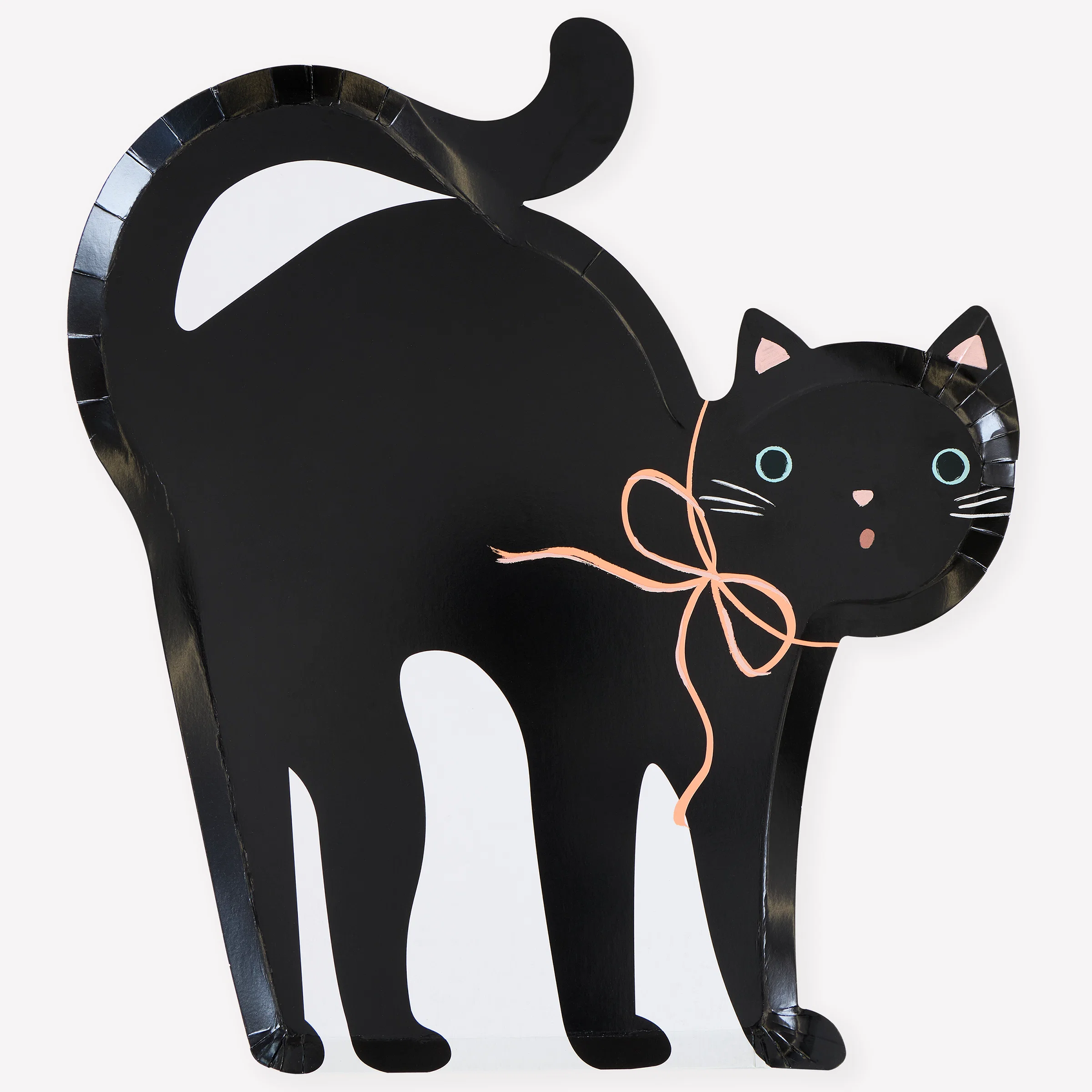 Halloween Cat Shaped Plates (x 8) AW26