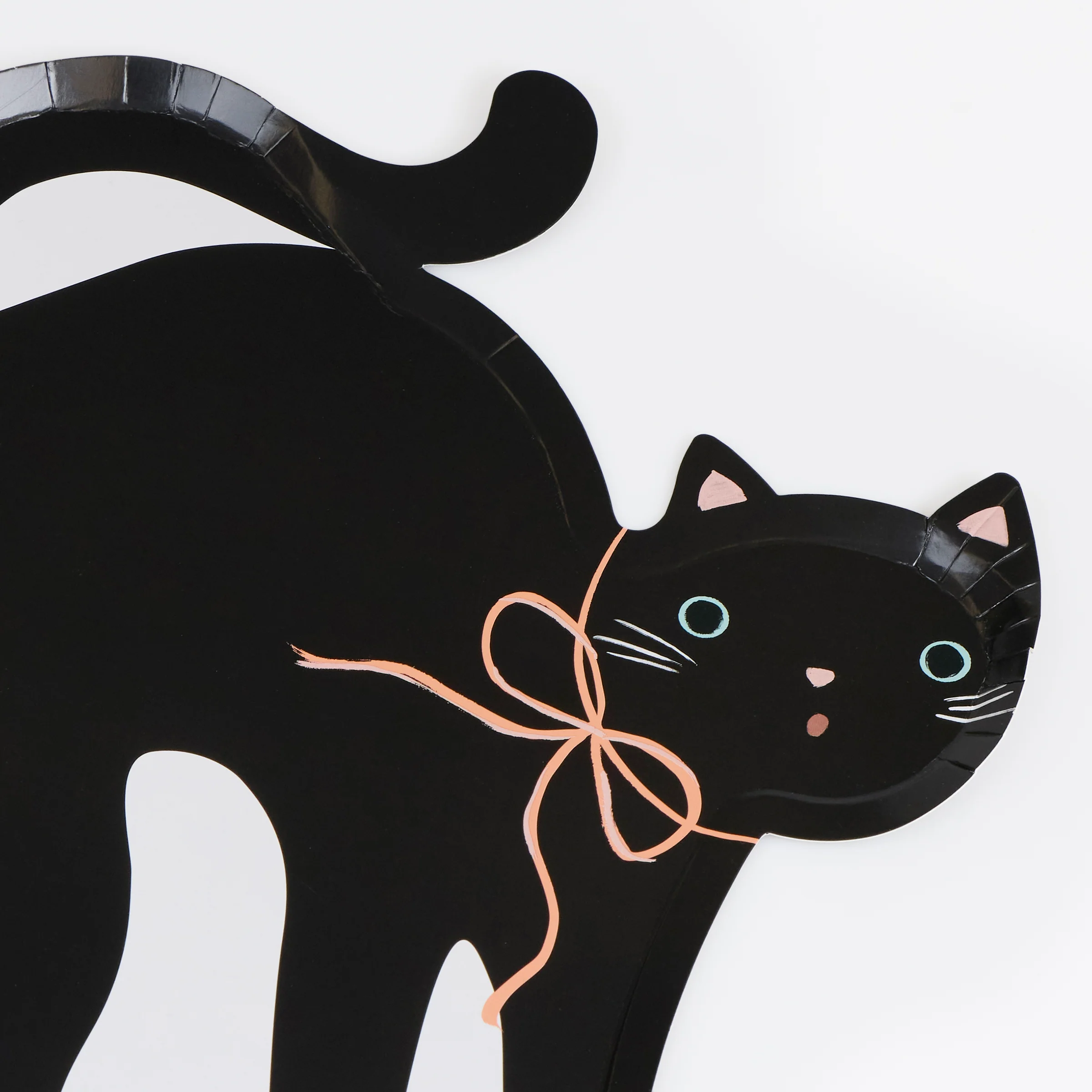 Halloween Cat Shaped Plates (x 8) AW26
