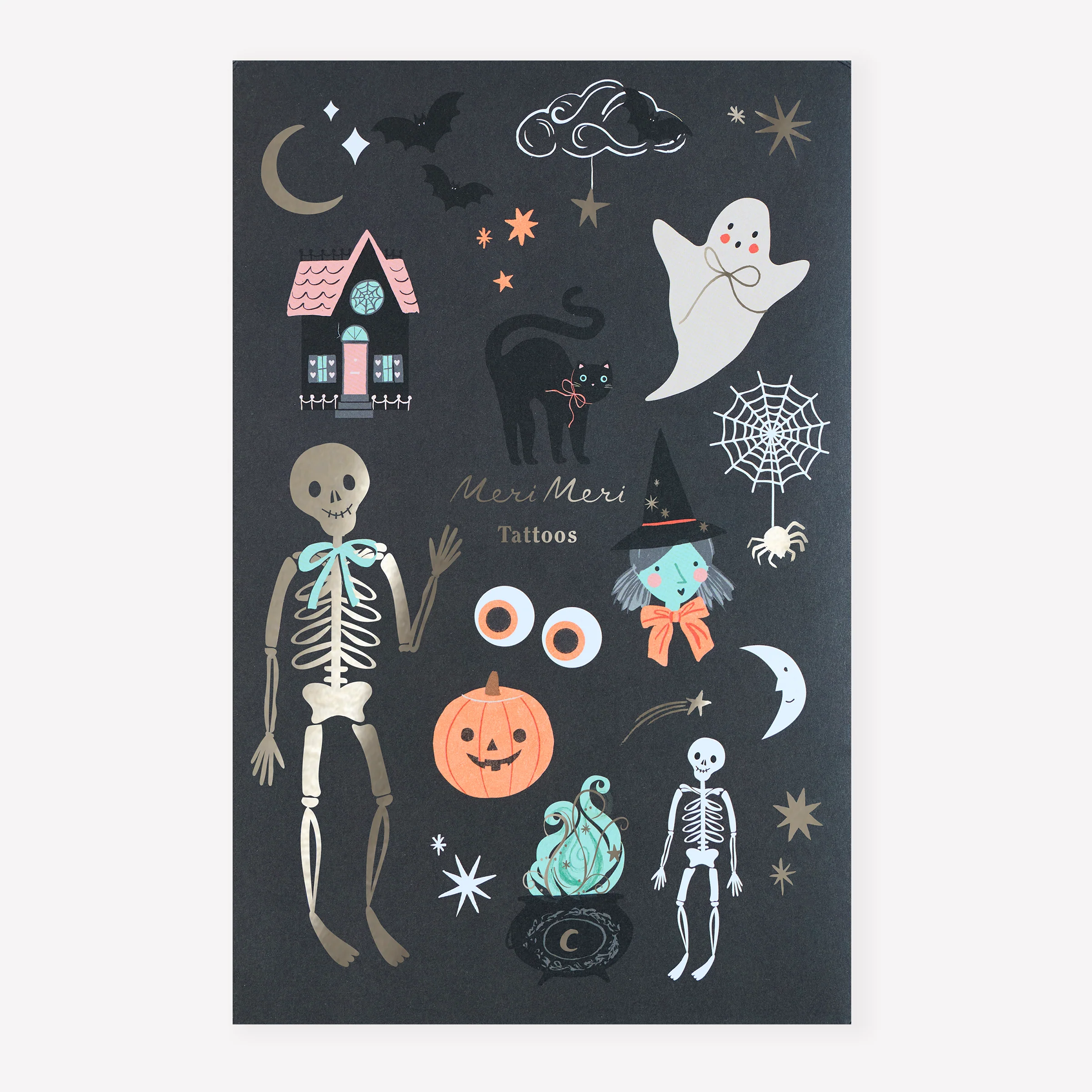 Halloween Icons Temporary Tattoos (x 2 sheets) AW26