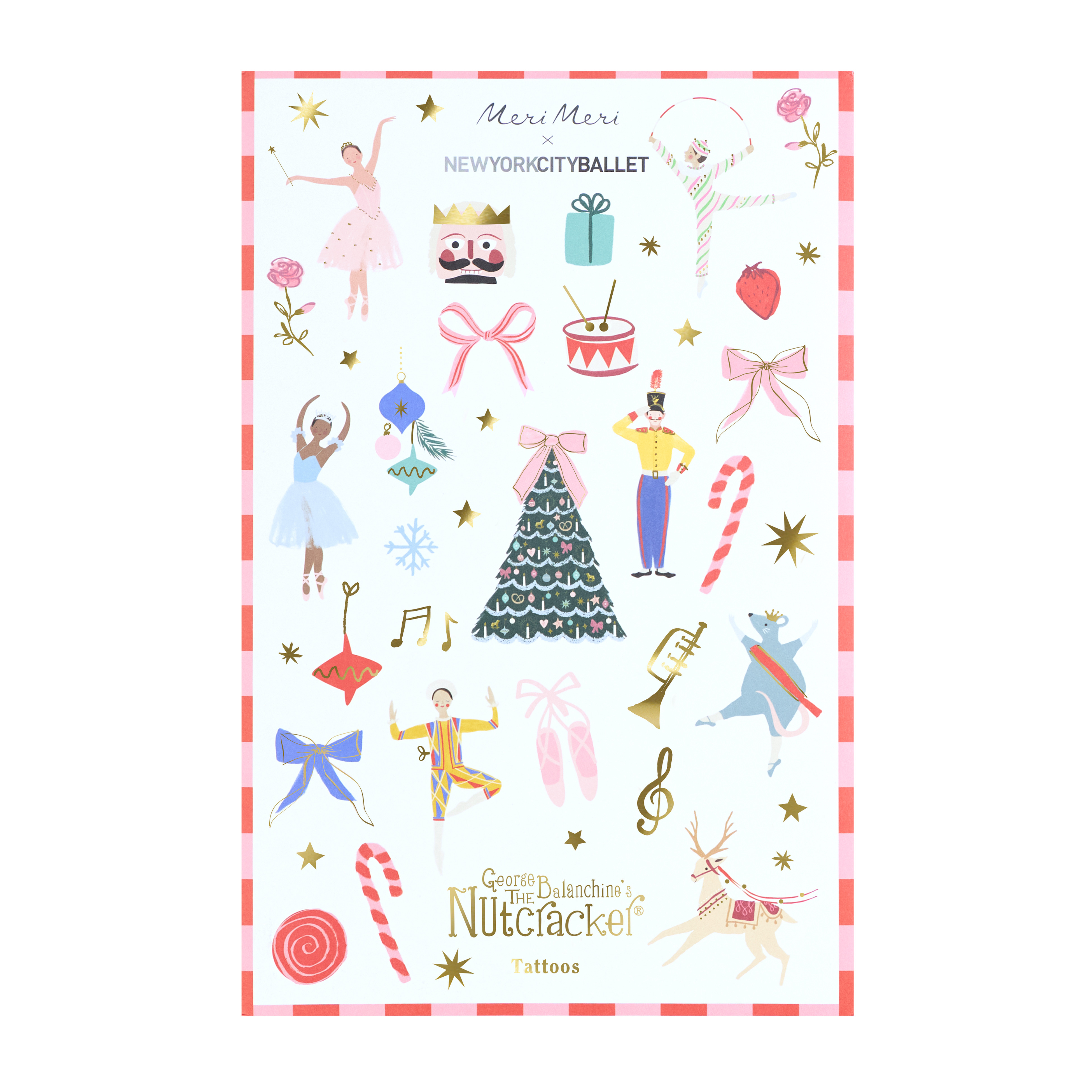 Meri Meri x New York City Ballet Temporary Tattoos (x 2 sheets) AW26