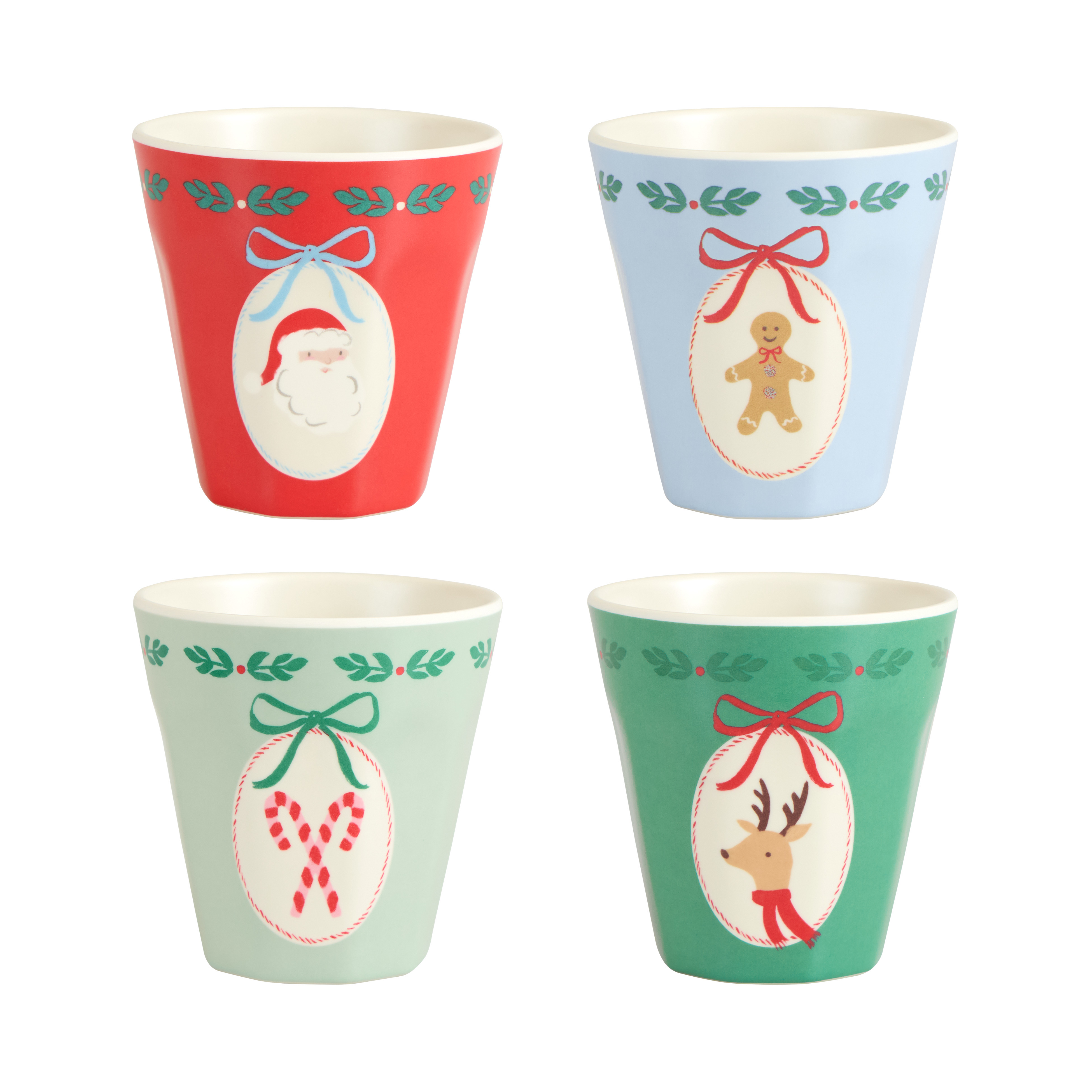 Jolly Christmas Reusable Cups (x 4) AW26