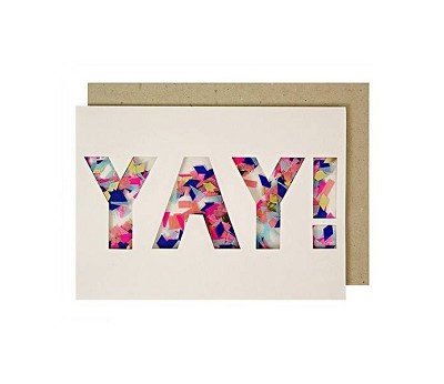 Yay Confetti Shaker Card - ED22