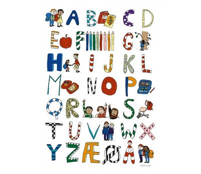 ABC Plakat hvordan begynner man på skolen
