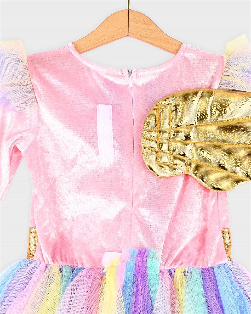 DRESS UNICORN w DIADEM 110-116 CL 4-6 YEARS